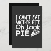 Ich kann nicht noch einen Bissen essen............ Einladung (Vorne/Hinten)