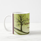 "Ich kann nicht ohne Bücher leben. " Kaffeetasse (Links)