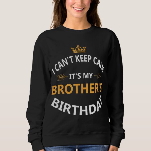 Ich kann nicht Ruhe Behalten. Es ist der 1. Geburt Sweatshirt (Vorderseite)