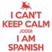 Ich kann nicht Ruhe Behalten haben Aufkleber (Vorderseite)