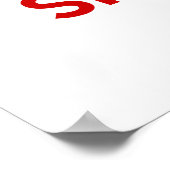 Ich kann nicht Ruhe Behalten haben Poster (Ecke)