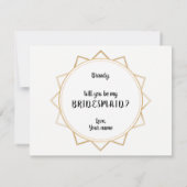 Ich kann nicht sagen, dass ich ohne deine Bridesme Einladung (Rückseite)