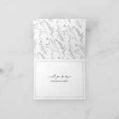 Ich kann nicht sagen, dass ich ohne dich mache, Br Karte (Innenseite)