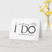 Ich kann nicht sagen, dass ich ohne dich mache karte (Gelbe Blume)