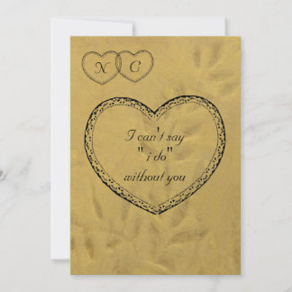 Ich kann nicht sagen, dass ich ohne dich tue einladung