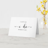 Ich kann nicht sagen, dass ich ohne Sie, Karte (Gelbe Blume)