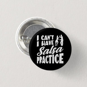 Ich kann nicht Salsa mit lateinischen Tänzen Salsa Button