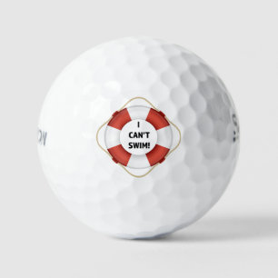Ich kann nicht schwimmen golfball