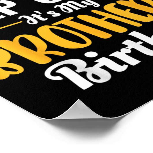 Ich kann nicht seinen Bruder beruhigen und 39;s Ge Poster (Ecke)