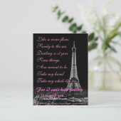 Ich kann nicht umhin, mit dir in Liebe zu fallen Postkarte (Stehend Vorderseite)