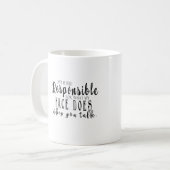 Ich kann nicht verantwortlich gehalten werden für, kaffeetasse (Vorderseite Links)