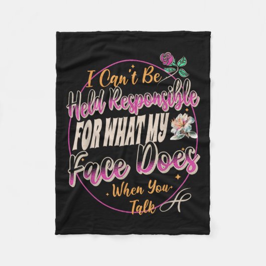 Ich kann nicht verantwortlich gemacht werden, was fleecedecke (Vorderseite)