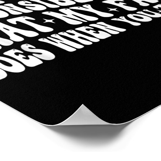 Ich kann nicht verantwortlich gemacht werden, was poster (Ecke)