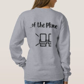 "Ich kann nicht warten", das Sweatshirt von Frauen (Rückseite)