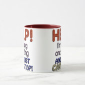 Ich kann nicht zu sprechen stoppen tasse (Zentrum)