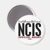 Ich kann niemandem NCIS-Agent sagen Magnet (Vorderseite/Rückseite)