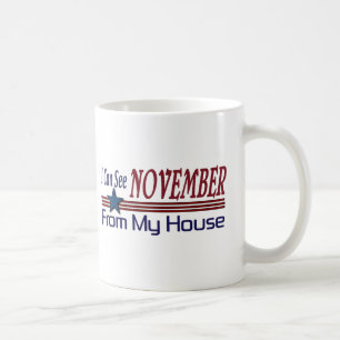 Ich kann November von meinem Haus sehen Kaffeetasse