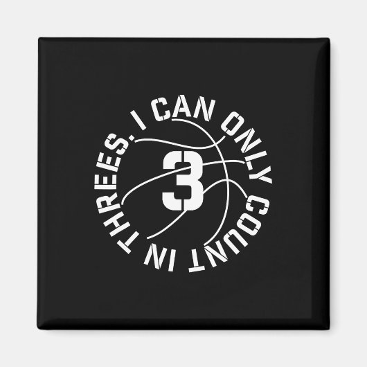 Ich kann nur den 3-er-Basketball-3-Punkt-Schuss zä Magnet (Vorne)