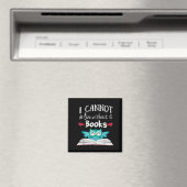 Ich kann ohne Bücher nicht leben Eule Magnet (In Situ (Geschirrspüler))