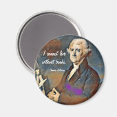 Ich kann ohne Bücher nicht leben, von Thomas Jeffe Magnet (Vorderseite/Rückseite)