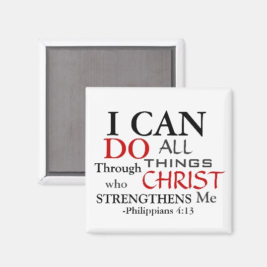 ICH KANN PHILIPPIER 4:13 MAGNET (Vorderseite/Rückseite)