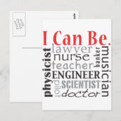 Ich kann postkarte (Vorne/Hinten)