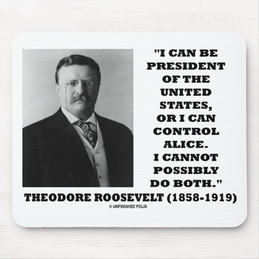 Ich kann Präsident der Vereinigten Staaten oder Mousepad (Vorne)