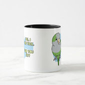 Ich kann Quäkerparakeet-Tasse sprechen Tasse (Zentrum)