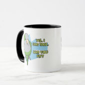 Ich kann Quäkerparakeet-Tasse sprechen Tasse (Vorderseite Links)