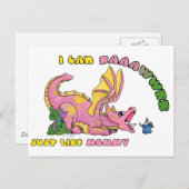 Ich kann RAWR, genau wie meine niedliche Drachenfr Postkarte (Vorne/Hinten)