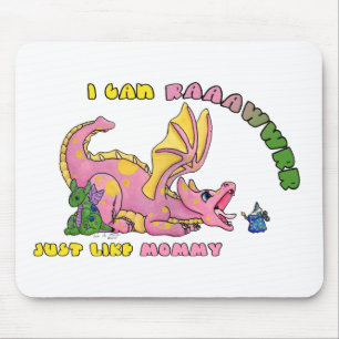 Ich kann RAWR, gerade wie Baby-Drachemädchen der Mousepad