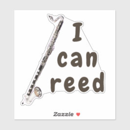 Ich kann Reed: Bassklarinette Aufkleber