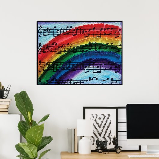 Ich kann Regenbogen singen Poster (Heimbüro)