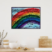 Ich kann Regenbogen singen Poster (Küche)