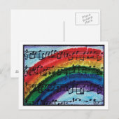 Ich kann Regenbogen singen Postkarte (Vorne/Hinten)