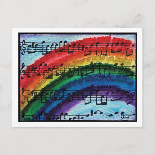 Ich kann Regenbogen singen Postkarte
