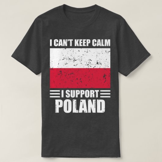 Ich kann Ruhe nicht behalten haben, wenn ich Polan T-Shirt (Design vorne)