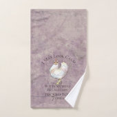 "Ich kann ruhiges" Huhn schauen Badhandtuch Set (Handtuch)