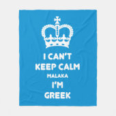 Ich kann ruhiges Malaka nicht behalten… Fleecedecke (Vorderseite)