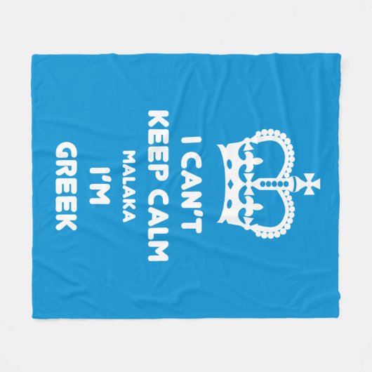 Ich kann ruhiges Malaka nicht behalten… Fleecedecke (Vorderseite (Horizontal))