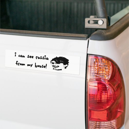 Ich kann Russland von meinem Haus sehen! Autoaufkleber (Auf Lkw)