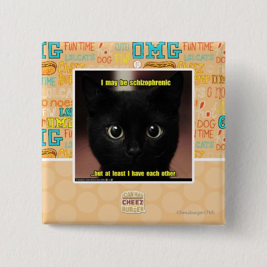 Ich kann schizophren sein button (Vorderseite)