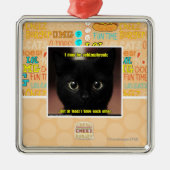 Ich kann schizophren sein silbernes ornament (Vorne)