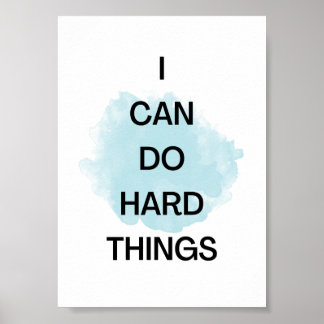 ICH KANN SCHWIERIGE DINGE POSITIVE AFFIRMATION MAC POSTER