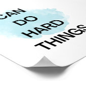 ICH KANN SCHWIERIGE DINGE POSITIVE AFFIRMATION MAC POSTER (Ecke)