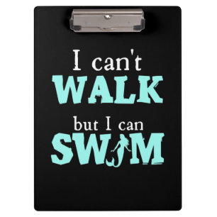 Ich kann schwimmen klemmbrett