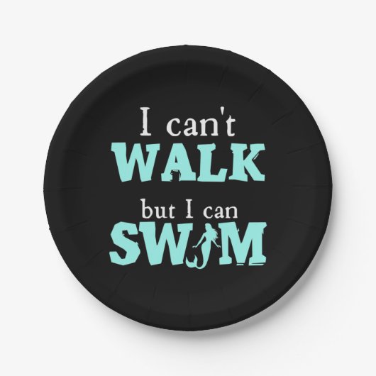 Ich kann schwimmen pappteller (Vorderseite)
