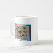 Ich kann Sie lächeln immer lassen Kaffeetasse (Vorderseite Links)