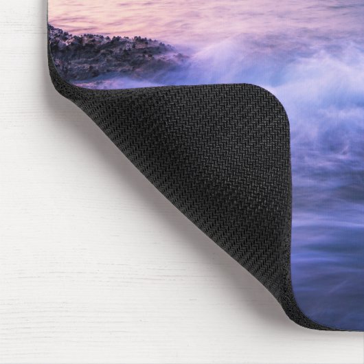 Ich kann Sie Lila Ocean Mouse Pad hören Mousepad (Ecke)