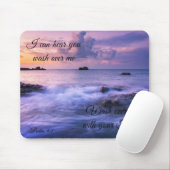 Ich kann Sie Lila Ocean Mouse Pad hören Mousepad (Mit Mouse)